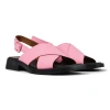 Camper Dana 35mm Leather Sandals In Pink