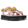 Camper Oruga Platform Sandal In Pink,orange