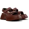 Camper Pix Bcn Platform Sandal In Red