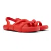Camper Kobarah Slingback Flat Sandal In Red