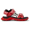 Camper Drift Trail Sandals In Red,black,white