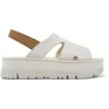 Camper Oruga Up Platform Sandal In White