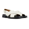 Camper Dana 35mm Leather Sandals In White