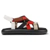 Camper Pelotas Flota Sandal In White,black,beige