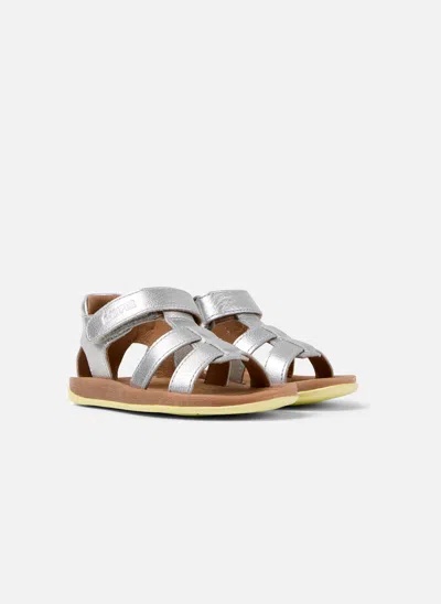 Camper Sandals Kids  Bicho First Walker In Metallic