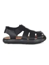 Camper Pelotas Flota Woven Leather Sandal In Black, Men's At Urban Outfitters