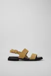 Camper Edy Double Strap Sandals In Beige