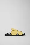 Camper Twins Slide Sandal In Yellow