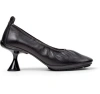 Camper Sculptural Heel Leather Pump Heel In Black
