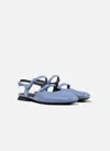 Camper Casi Myra Buckle-strap Leather Flat Pumps In Blue