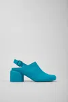 Camper Niki 65mm Blook Heel Pumps In Blue