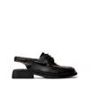 Camper Black Loafers In Black