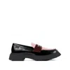 Camper Walden Twins Leather Two-tone Loafers In Black