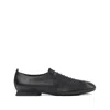Camper Casi Myra Lace-up Leather Flats In Black