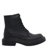 Camper Pix Lace-up Chunky-sole Biker Boots In Black