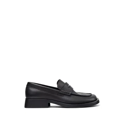 Camper Donna Leather Loafers In Black