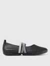 Camper Right Nina Twins Leather Ballerina Shoes In Schwarz