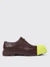 Camper Junction Leather Lace-up Shoes In Burgunderrot