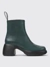 Camper Thelma Ii Leather Bootie In Dark Green, Women's At Urban Outfitters In Grün