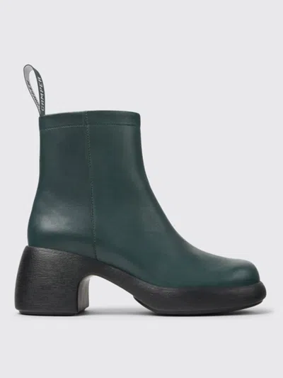 CAMPER FLAT ANKLE BOOTS CAMPER WOMAN COLOR GREEN,F93380012