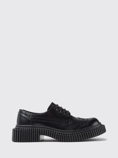 Camper Pix Brogue-detail Leather Loafers Shoes In Black