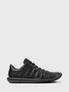 Camper Black Beetle Ribbed Design Leather Sneakers In Black