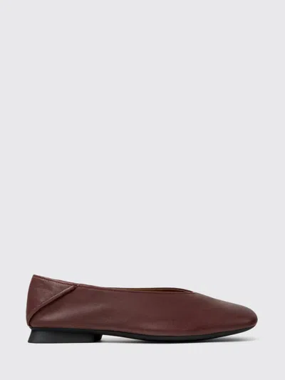 Camper Casi Myra Leather Ballet Flats In Red