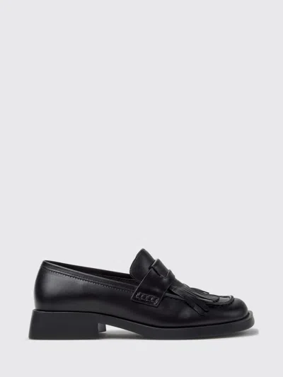 Camper Twins Fringed-tassel Loafers In Black