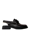 Camper Black Loafers In Black