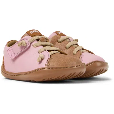Camper Kids' Smart Casual Shoes For First Walkers In Brown,pink,nude