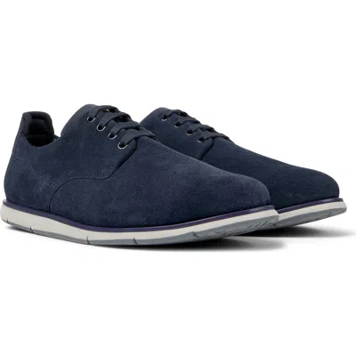 Camper Smith Plain Toe Derby In Navy