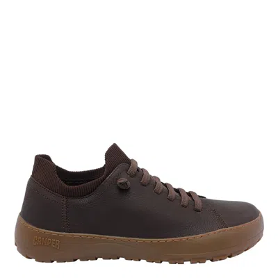 Camper Peu Serra Laced Trainers In Brown