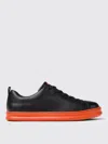 Camper Runner Four Round-toe Leather Sneakers In Schwarz