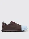 Camper Junction Runner Leather Sneakers In Burgunderrot