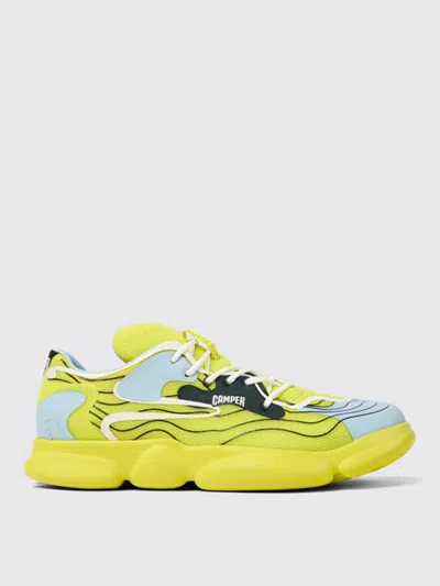 Camper Karst Wave-print Lace-up Sneakers In Bunt