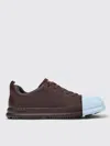 Camper Junction Runner Leather Sneakers In Burgunderrot