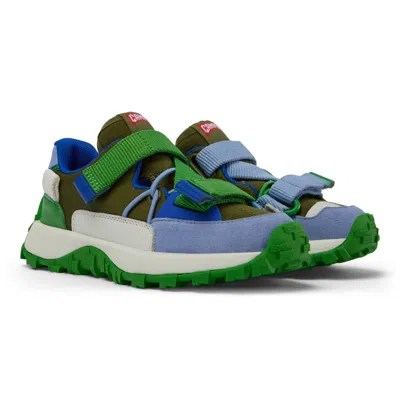 Camper Kids' Sneakers For Girls In Green,blue,white
