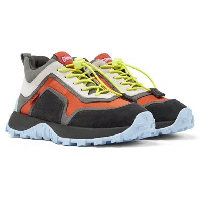 Camper Kids' Sneakers For Girls In Grey,orange,white