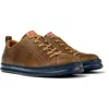 Camper Runner Four Round-toe Leather Sneakers In Brown