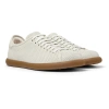 Camper Perforated Lace-up Sneakers In White