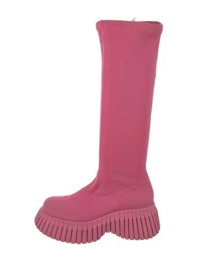 Pre-owned Camper Sock Boots In Pink