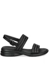Camper Spiro 40mm Leather Sandals In Black