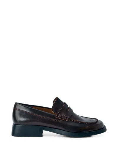 Camper Donna Leather Loafers In Multi