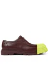 Camper Junction Leather Lace-up Shoes In Marrone