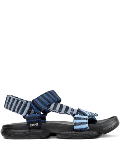 Camper Gestreifte Karst Sandalen In Blue