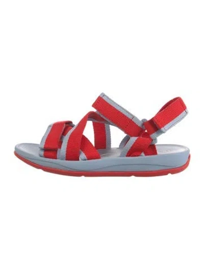 Pre-owned Camper Striped Sandals In Red