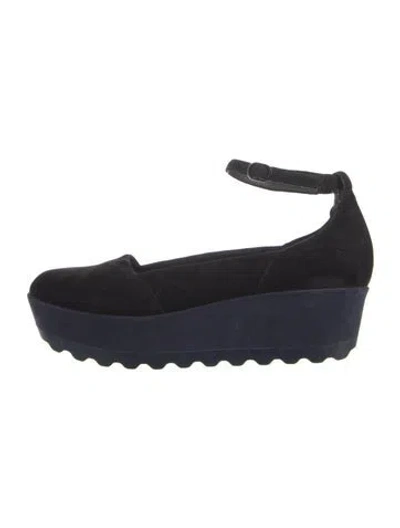 Pre-owned Camper Suede Ballet Flats In Blue