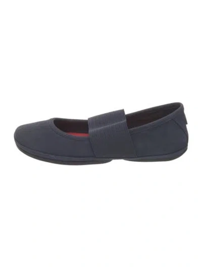Pre-owned Camper Suede Ballet Flats In Blue