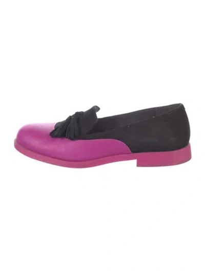 Pre-owned Camper Suede Loafers In Purple