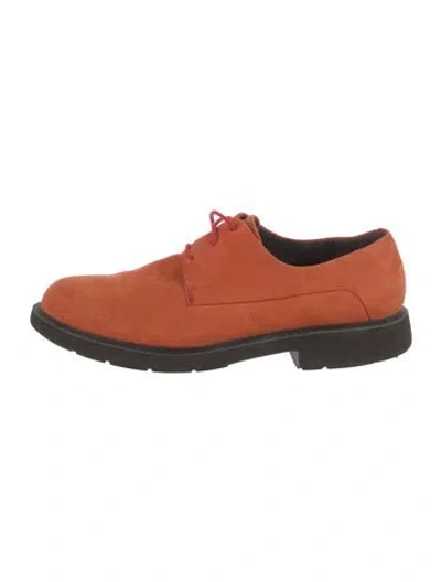 Pre-owned Camper Suede Oxfords In Orange